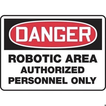 Accuform OSHA DANGER SAFETY SIGN  ROBOTIC MEQM113XT MEQM113XT